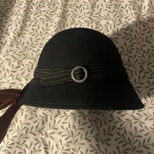 Womens Vintage Wool Bucket Hat